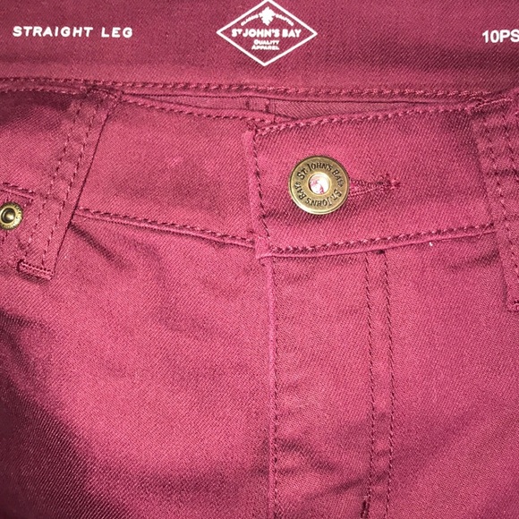 St. John’s Bay Straight Leg Pants Size 10PS - Picture 7 of 9